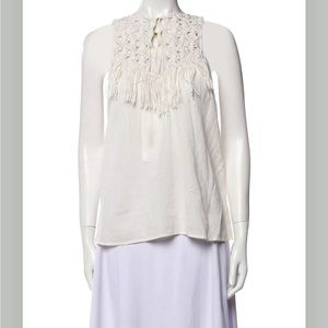 Ulla Johnson Macrame Fringe Top